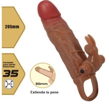 Funda con conejito vibrador