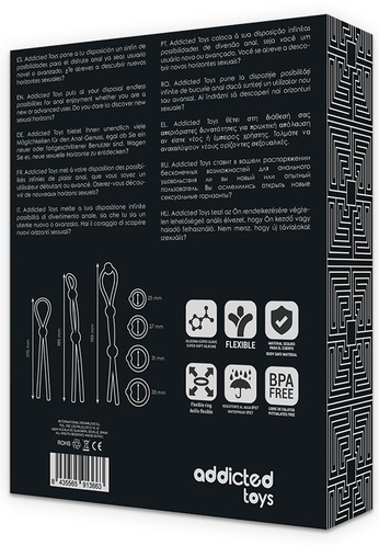 Set de 7 anillos y restricciones para el pene - Imagen 3