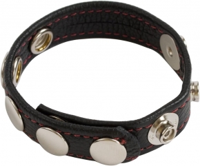 CockStrap de piel con remaches