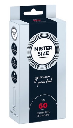 Preservativos Mister Size 60mm caja 10