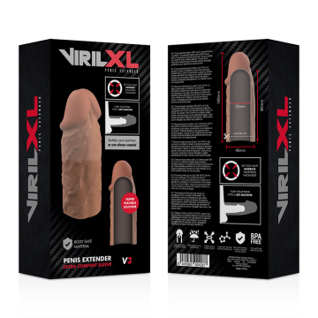 Funda alargador virilXL V3 moreno
