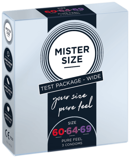Test Box 3 Condones 60-64-69 (XL/XXL/XXXL)
